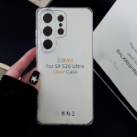 Coque Souple Transparente Fulemi 2.0MM en TPU+Acrylique avec Peinture UV pour iPhone S26 Edge, S26 Ultra, S26 Pro – Prix Usine