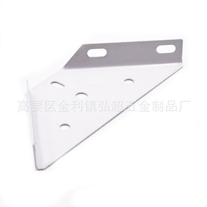 Support d'angle de lit 205x81x26x110mm en fer peint blanc, connecteur de meuble durable pour support de sol - Product Image 3