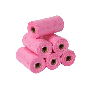 RTS 100% Recyclage des fournitures pour animaux de compagnie Sac à crottes pour chien 8 rouleaux Élimination des déchets d'animaux domestiques Fraise sectionnée - Product Image 3
