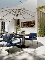 Meubles de salle à manger d'extérieur modernes sur mesure Tables contemporaines Chaises pour Bar Restaurant Hôtel Villa Appartement Salon Utilisation