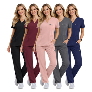 NIAAHINN Tenues d'infirmière unisexes pour hôpital, uniformes d'infirmière, fabricants et fournisseurs, uniforme d'hôpital à col en V, ensemble de blouses médicales pour infirmières - Product Image 6