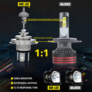 Bombillas <span class=keywords><strong>LED</strong></span> H4 140w 10000LM, Luces <span class=keywords><strong>LED</strong></span> Interiores para Auto H7, Bombillas <span class=keywords><strong>LED</strong></span> H11 para Auto, Bombilla 9005 9006 H1 y Otros Accesorios Electrónicos para Auto - Product Image 5