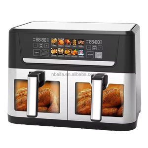 Aifa doppio cestino 9l 4.5L grande capacità di nuovo Design doppio friggitrice ad aria doppia due Zone <span class=keywords><strong>2</strong></span> cestello profondo caldo digitale friggitrice ad aria elettrica - Product Image 4