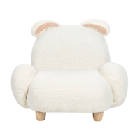 Meubles pour enfants Offre Spéciale Fauteuil pour enfants en tissu Teddy rembourré en forme de lapin Accent Canapé de loisirs