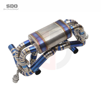 Échappement arrière SDO Burnt Blue Titanium pour Ferrari F430 SC 4.3L V8 2007-2009, silencieux de performance avec commande de soupape à vide