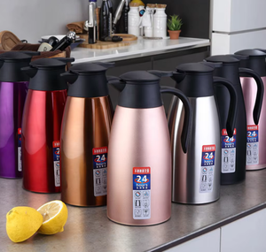 Verseuse à Café de Bienvenue Moderne en Acier Inoxydable 304, Grande Capacité 2L, Bouteille Isotherme Sous Vide, Coffret Cadeau - Product Image 4