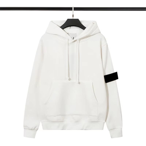 2026 American Autumn and Winter Stone Isl Sweat à capuche polaire avec badge en pierre, de marque tendance pour les couples - Product Image 3