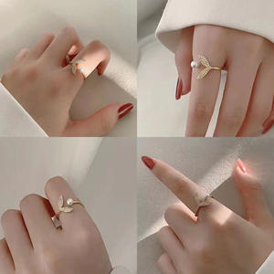 Support de bague en argent S925 version T avec perles de 7-10 mm, accessoires de perles DIY et décoration en argent pour bague 1885 - Product Image 1