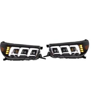 Conjunto de Faros Delanteros para Automóvil, Luces Antiniebla, Luces Altas, Intermitentes Dinámicas, DRL para Toyota Hilux Revo Tacoma 2015 a 2020, LED Modificado - Product Image 5