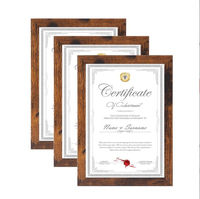 Lot de cadres noirs pour certificats et diplômes – Idéal pour la décoration de bureau, de remise de diplômes ou de maison