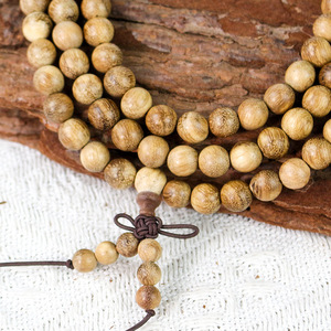 Vietnamese Agarwood <b>Bracelet</b> 108 Beads 8mm Round Unisex Everyday Wear Cultural Collectible Jewelry - Product Image 3
