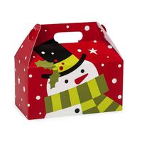 Boîte à cadeau en papier vide avec couvercle, Logo personnalisé, coffret d'emballage de cadeaux de noël, 100 pièces