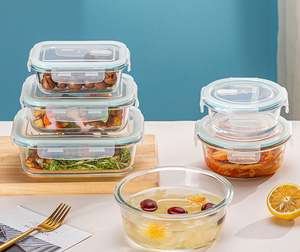 Contenitori in Vetro Borosilicato <span class=keywords><strong>Pyrex</strong></span> Nuoxin di Alta Qualità per Alimenti, Scatole per Pranzo - Product Image 1