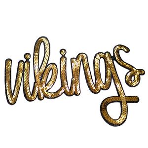 Patch Tigres Brodé 3D Fait Main avec Grandes Paillettes Scintillantes Thermocollant pour Maillots de Football Viking (Polyester) - Product Image 2