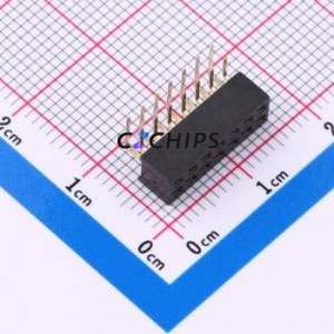 HX PM2.0-2x7P WC Pin Socket Bent Lead Through Hole,P=2mm Connector ( Jack Structure: 2x7P )( Pitch: 2mm )( Row Spacing: 2mm ) - Product Image 1