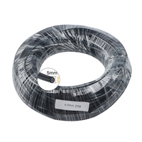 Veste noire PMMA en Fiber optique, 20M, diamètre intérieur 4mm, bricolage, ciel étoilé, plafond pour Source de lumière, Machine, décoration de chambre à coucher