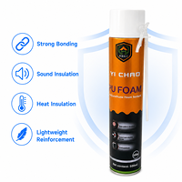 Mousse adhésive polyuréthane A23 500ml 61dB pour isolation phonique et thermique, idéale pour la modification automobile et la conversion de fourgonnettes