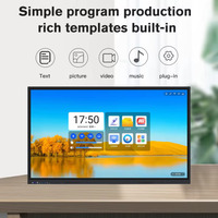 OEM ODM Écran interactif intelligent Android OPS 4K 65 pouces, écran tactile 75 pouces, tableau blanc interactif