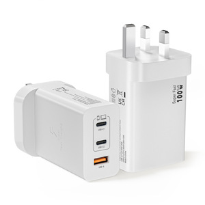 Cargador rápido multipuerto GaN de alta potencia de 100W, estándar del Reino Unido, compatible con Apple iPhone 16, teléfonos Samsung y portátiles Samsung. - Product Image 2