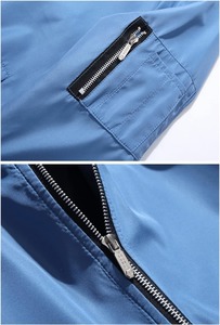 2024 Blouson aviateur décontracté coupe ajustée tissé avec logo personnalisé pour hommes Veste universitaire Streetwear d'hiver Veste imperméable et respirante XS-XL - Product Image 5