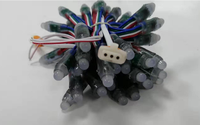 HHX 12mm rgb led piksel su geçirmez 12V ip66 3 kablolar AlGaInP Chip malzeme ve CE belgelendirme led piksel
