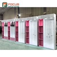 Vitrine de présentation de perruques avec écran LED, robuste, étanche, écologique, multi-étagères, porte en verre, tiroir verrouillable