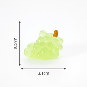 Juguete Realista de Fruta Luminosa de <span class=keywords><strong>Granada</strong></span> y Lichi, Accesorios de Decoración DIY, Adornos de Escritorio para Micropaisajes - Product Image 6