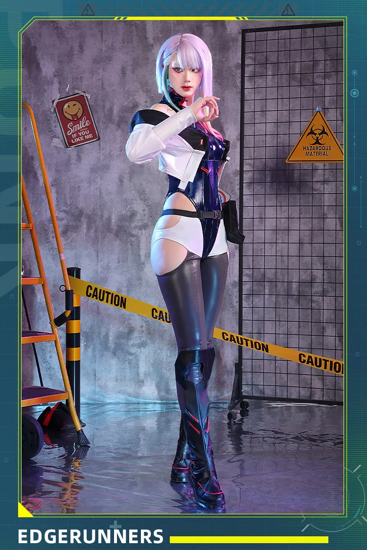 Fantasia de Lucy Cyberpunk personalizada para jogos, cosplay, anime Edgerunners, macacão sexy feminino, uniforme de dramatização, roupas de Halloween
