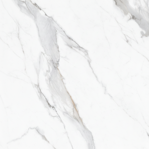 Carrelages de sol en porcelaine émaillée vitrifiée polie 600x600mm pour salle de bain salon accents de marbre d'isolation thermique anti-dérapant - Product Image 1