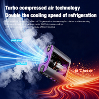 Ventilateur portable d'extérieur à accrocher à la ceinture, rechargeable 6000 mAh, 100 vitesses, avec fonction Power Bank, ventilateur d'été à clipser 6000