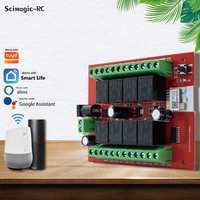 Module récepteur intelligent WiFi 12V sans boîtier, contrôleur de porte de garage mural, télécommande compatible avec Alexa Google