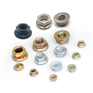 Vente en gros d'écrous à bride de blocage en acier au carbone M3 M4 M6 M7 M8 M10 M12 Écrou hexagonal <span class=keywords><strong>avec</strong></span> <span class=keywords><strong>rondelle</strong></span> d'écrou à bride rotative - Product Image 4