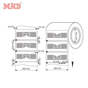 Пассивная RFID наклейка на лобовое стекло дальнего действия бумага RFID UHF инопланетянин 9954 автомобильное лобовое стекло NFC/UHF этикетка - Product Image 3