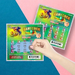 Free Design Security Variable Data Digital Printing Lotto <b>Scratch</b> Card Win <b>the</b> Lottery - Product Image 1