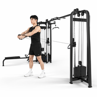 Appareil de musculation multifonctionnel professionnel robuste pour usage commercial, avec système de croisement de câbles, station 5 personnes, entraîneur fonctionnel