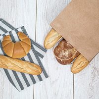 Emballage de cadeau alimentaire artisanal Fsc certifié écologique et personnalisé en gros blanc brun noir sac en papier uni imprimé sac en papier kraft