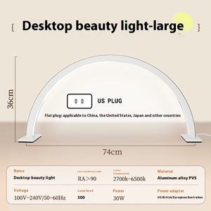 Lampe UV à ongles demi-lune 45W grand arc, lumière de manucure diamant pour poste de travail de salon de nail art - Product Image 6
