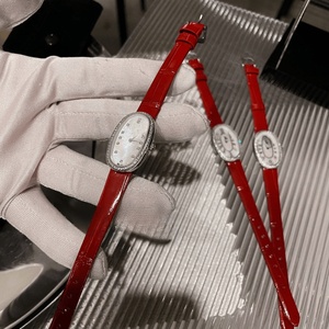 Montre de luxe haut de gamme, mouvement à quartz précis, boîtier serti de diamants, bracelet léger en cuir de crocodile, Longiness. - Product Image 5