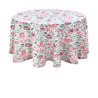 Nappe de mariage couvre personnalisé blanc fête polyester nappe de mariage pour événements fête ronde damassé imperméable tissé