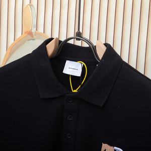 T-shirt en tricot de luxe pour homme, manches courtes, col à revers, respirant et confortable, idéal pour l'été - Product Image 5