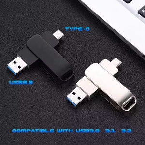2 trong 1 OTG kim loại điện thoại di động USB Flash Drive Bạc Quay máy tính U đĩa <span class=keywords><strong>dual</strong></span>-mục đích Bộ nhớ mở rộng Công suất Pendrive OEM - Product Image 6
