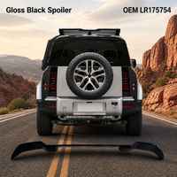 Aileron arrière noir brillant pour Land Rover Defender 2 portes 2020-2023, toit panoramique, pièce de rechange OEM LR175754 pour carrosserie de véhicule