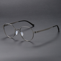 80992 Montures de lunettes originales en métal pour hommes, nouveau design, vente en gros de montures optiques de Chine
