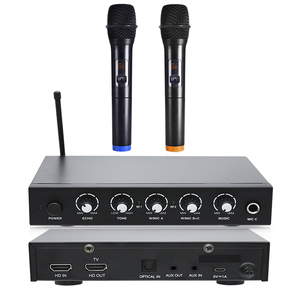 Sistema mezclador de Karaoke de micrófono inalámbrico con canal de retorno de Audio HD <span class=keywords><strong>Toslink</strong></span> óptico <span class=keywords><strong>AUX</strong></span> para Smart TV Media Box PC BT - Product Image 1