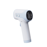Appareil de mesure de la température frontale portable sans contact avec écran LED, lien Bluetooth en option pour la surveillance quotidienne de la fièvre en famille