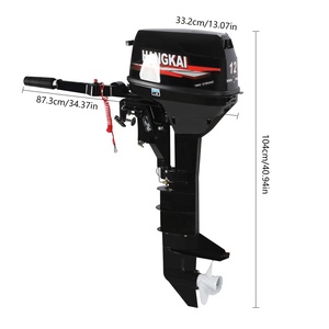 Nouveaux moteurs de bateau à essence HANGKAI 9.8HP 2 temps populaires à vendre - Product Image 4