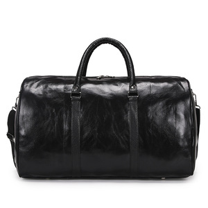 Vintage PU Leather Duffle <b>Bag</b> For Men Large Capacity Weekender <b>Bag</b> Portable Handheld Removable Shoulder Strap Overnight <b>Bag</b> - Product Image 3