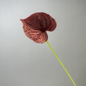 <span class=keywords><strong>Fiori</strong></span> Artificiali di Anthurium di Alta Qualità, Realistici al Tatto, Fiore di Anthurium Arancione per Decorazioni Casa, Feste, Tavoli e Centrotavola Matrimoniali - Product Image 5