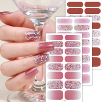 Kit de Décoration d'Ongles DIY : Autocollants Scintillants Non Toxiques, Bandes de Vernis, Fournitures pour Ongles