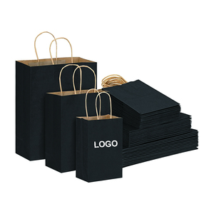 <span class=keywords><strong>Bolsas</strong></span> <span class=keywords><strong>de</strong></span> Papel Kraft para Regalo con Logotipo Personalizado para Supermercado y Restaurante, Bolsa <span class=keywords><strong>de</strong></span> Compra Reciclada para Llevar en Negro y Marrón con Asa para Empaque <span class=keywords><strong>de</strong></span> Alimentos - Product Image 1